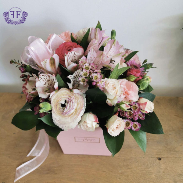 Pink Flower Box